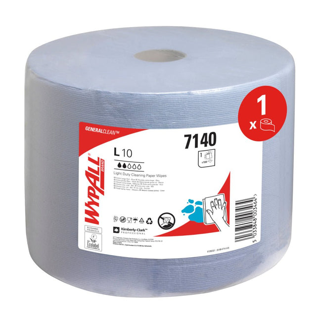 WypAll® L10 EXTRA Wischtücher - Großrolle / Blau - 1 Roll  x 1500 Sheets | Karton (1 Rolle)