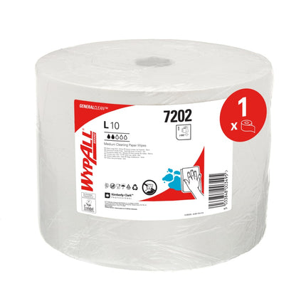 WypAll® L10 Papierwischtuch für Oberflächen - Großrolle, 38.00 cm x 23.50 cm