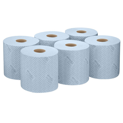 WypAll® L20 General Clean - Centrefeed for Reach+™ / Blau /2-lagig - 6 Rolls  x 550 Sheets | Karton (6 Rollen)