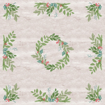 Dunicel Mitteldecke 84x84 cm Winter Greenery | Packung (20 Stück)