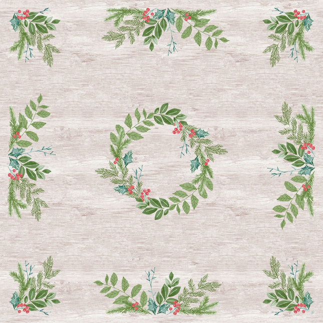 Dunicel Mitteldecke 84x84 cm Winter Greenery | Packung (20 Stück)