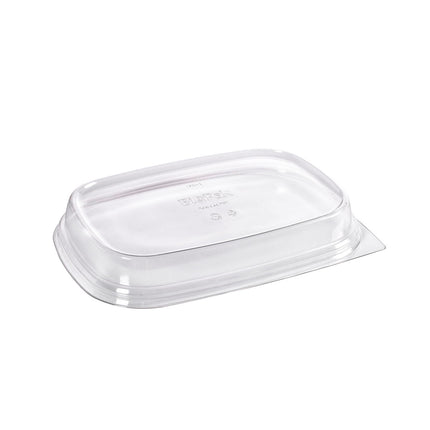rPET Deckel Cube 800 / 1200 / 400/500 ml  Transparent rPET 258x179x35 | Packung (40 Stück)