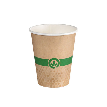 Melli Cups Becher Single Wall 350 ml  Bedruckt Pappe/Beschichtung auf Wasserbasis 90x90x110 | Packung (30 Stück)