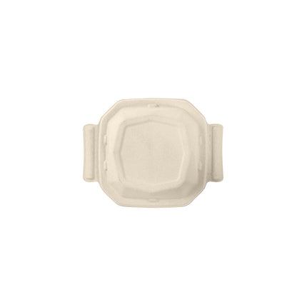 Octabagasse Deckel 400 ml  Braun Bagasse 202x160x37 | Packung (50 Stück)