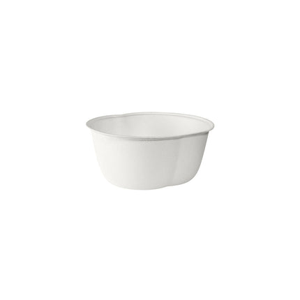 Atlantis Schale Bagasse, weiß, unbeschichtet