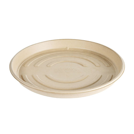 Pizzabox  - uncoated  Braun Bagasse 356x356x34 | Packung (50 Stück)