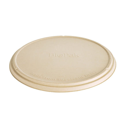Deckel für Pizzabox - uncoated  Braun Bagasse 363x363x19 | Packung (50 Stück)