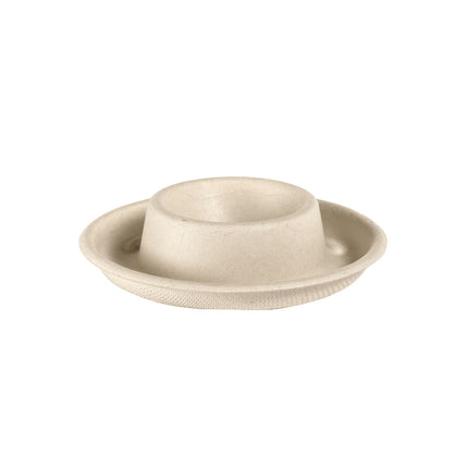 Eierbecher - uncoated  Braun Bagasse Ø89 | Packung (70 Stück)