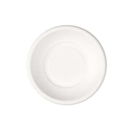 Teller Demo rund  ø 99 mm - uncoated  Weiß Bagasse 99x99x17 | Packung (50 Stück)