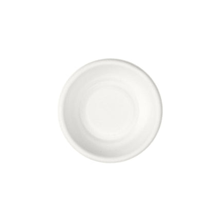 Teller Demo rund  ø 77 mm - uncoated  Weiß Bagasse 77x77x15 | Packung (120 Stück)