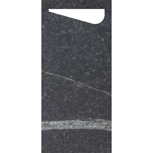 SACCHETTO Marble black 190x85 mm - Elegant | Packung (100 Stück)