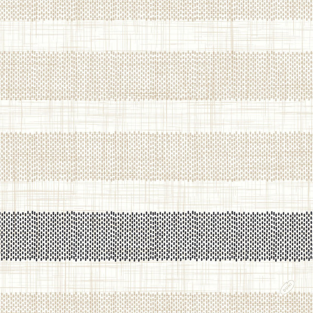 Dunilin Servietten 40x40 cm, Rigato schwarz - Hochwertige Tischdeko | Packung (45 Servietten)
