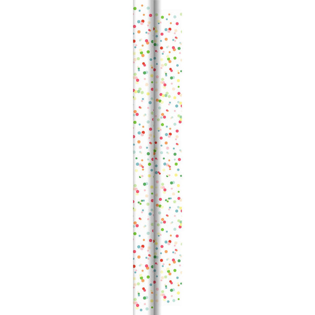 Dunicel-Rolle 40x1,18m Happy Bubbles - Bunte Tischdekoration | 1 Rolle