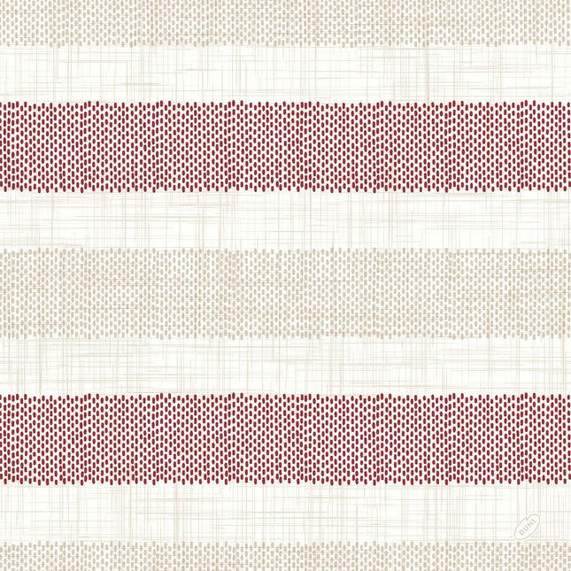 Zellt Servietten 40x40 cm Klassik Rigato bordeaux  | Packung (50 Servietten)