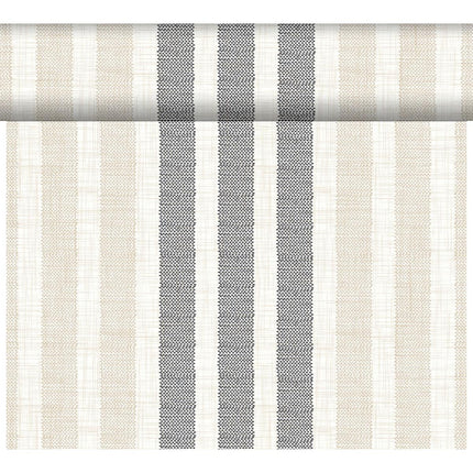 DC-Tete a Tete 0,4x24m Rigato black - Elegante Tischdeko für Events | Packung (1 Stück)
