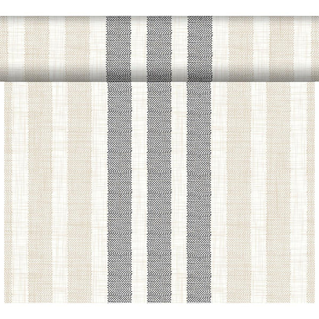 DC-Tete a Tete 0,4x24m Rigato black - Elegante Tischdeko für Events | Packung (1 Stück)