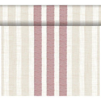 DC-Tete a Tete 0,4x24m Rigato bordeaux - Elegante Tischdeko | Packung (1 Stück)