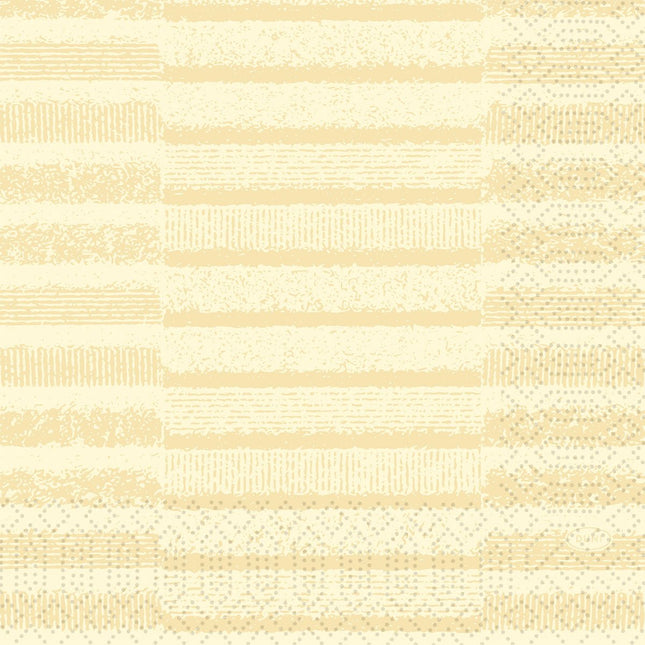 Zellt.-Servietten 33x33 cm, 3-lagig, cream | Packung (50 Servietten)