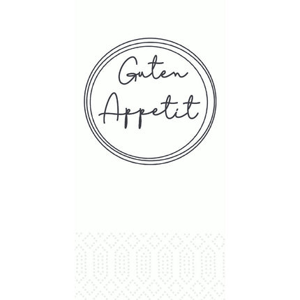Zellt.-Servietten 33 cm 2-lagig 1/8-Falz Appetit weiß | Packung (300 Servietten)