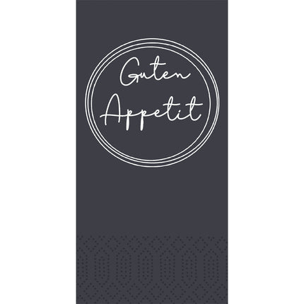 Zellt.-Serv. 33 cm 2-lagig 1/8-Falz Appetit schwarz Servietten | Packung (300 Servietten)