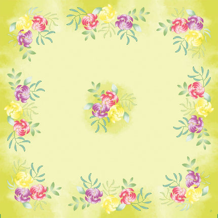 Dunicel Mitteldecke 84x84 cm Soft Tropics - Tischdeko für Events | Karton (1 Packung)