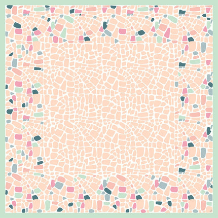 Dunicel-Mitteld. Ocean Pebbles 84x84 cm - Hochwertige Tischdecke | Packung (20 Stück)