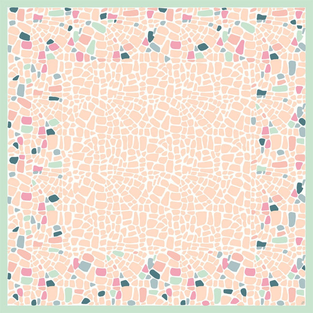 Dunicel-Mitteld. Ocean Pebbles 84x84 cm - Hochwertige Tischdecke | Packung (20 Stück)