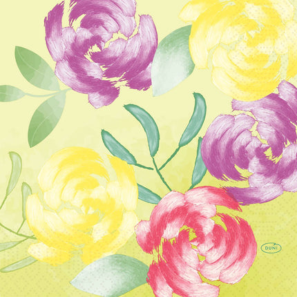 Servietten 33 cm 3-lagig 1/4-Falz Soft Tropics Papierservietten | Packung (250 Stück)