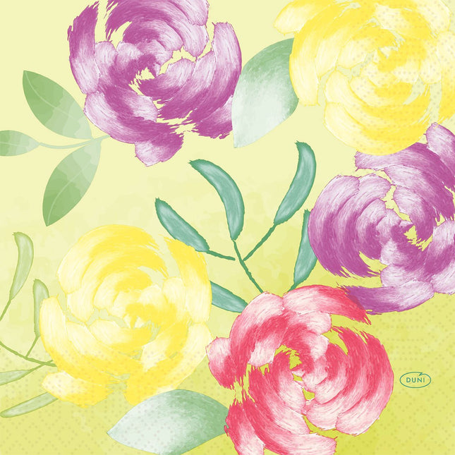 Servietten 33 cm 3-lagig 1/4-Falz Soft Tropics Papierservietten | Packung (250 Stück)