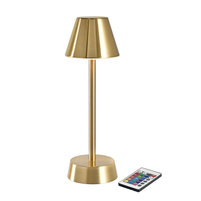 LED-Lampe kabellos ZELDA in Messing - stilvolle Beleuchtung | Packung (1 Stück)