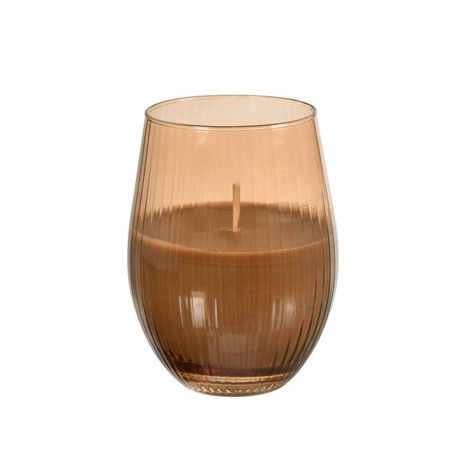 Kerzengläser Ritz, 12,5 cm, Ø76 mm, mocca - Elegante Teelichthalter | Packung (1 Stück)