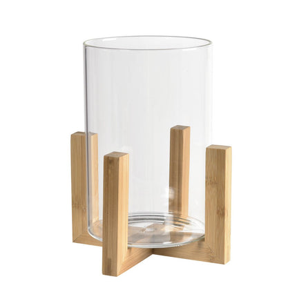 Laterne aus Glas, 15x15 cm, ESME - Dekorative Tischlaterne | Packung (1 Stück)