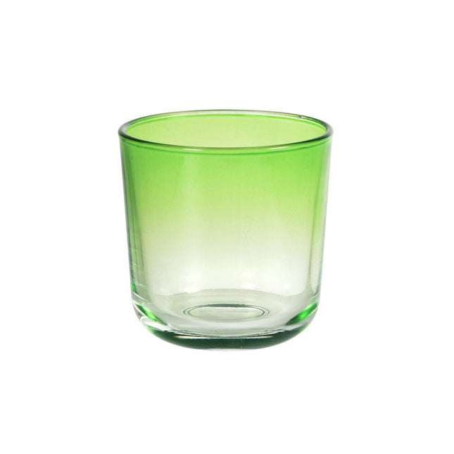 Switch & Shine Kerzenhalter aus Glas, Blattgrün, 81x72,5 mm | Packung (1 Stück)