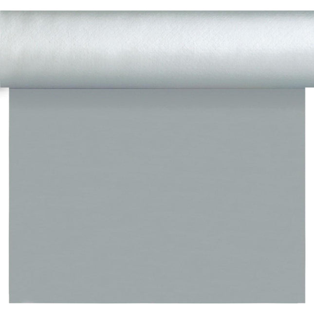 Dunisilk Tete a Tete 0,4x24m silber - Hochwertige Tischdecke | Packung (1 Stück)
