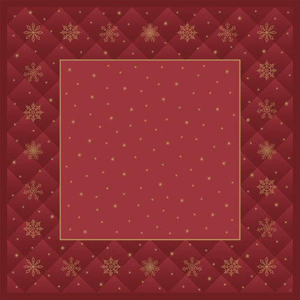Bio-Dunicel-Mitteld. Rhombus bordeaux - Elegante Tischdeko 84x84 cm | Packung (20 Stück)