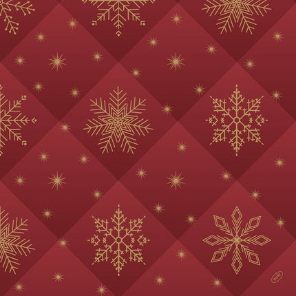 Dunilin Servietten Rhombus bordeaux 48x48 cm - Elegante Tischdekoration | Packung (36 Stück)