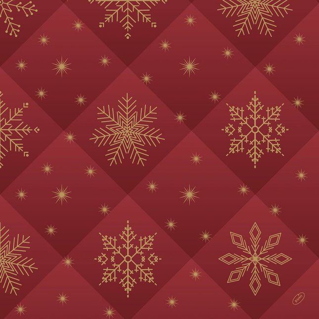 Dunilin Servietten Rhombus bordeaux 48x48 cm - Elegante Tischdekoration | Packung (36 Stück)