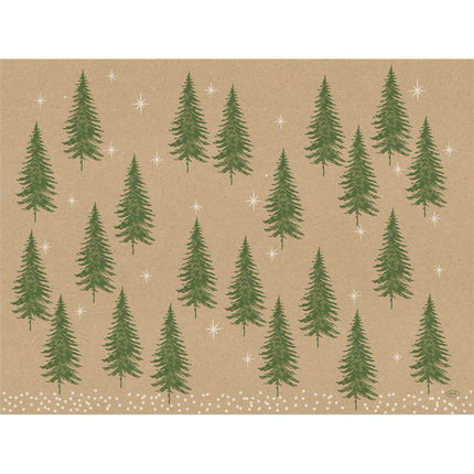Papier-Tischsets Humble Trees 30x40 cm - Umweltfreundliche Dekoration | Packung (250 Stück)