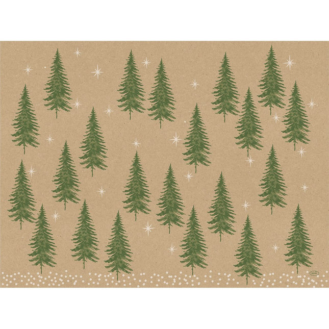 Papier-Tischsets Humble Trees 30x40 cm - Umweltfreundliche Dekoration | Packung (250 Stück)