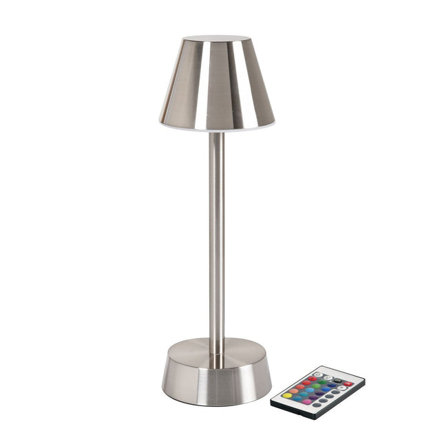 LED-Lampe kabellos ZELDA silber - Moderne Beleuchtungslösung | Packung (1 Stück)