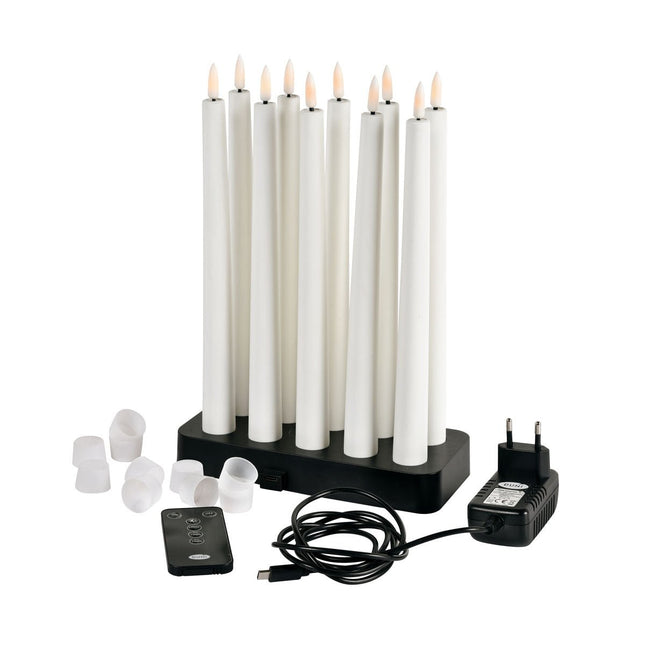 LED Spitzkerzen 27,8 cm, warmweiß - Elegante Dekoration für Zuhause | Karton (1 Packung)