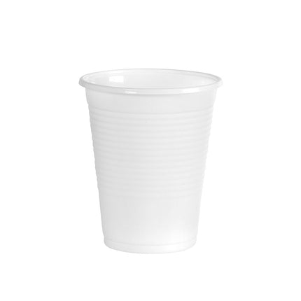 Becher Kunststoff, 210ml weiß | Packung (100 Stück)