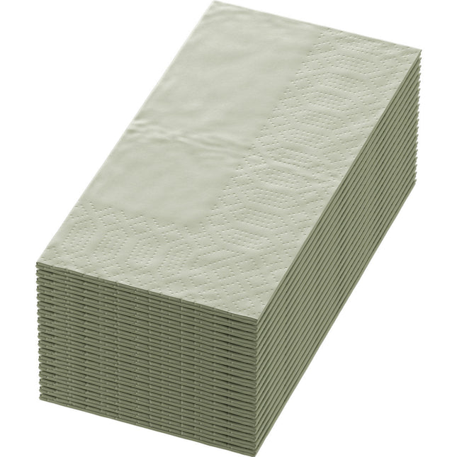 Zellt.Serv.33x33 3lg. BF. pistachio green - Hochwertige Servietten | Packung (250 Stück)