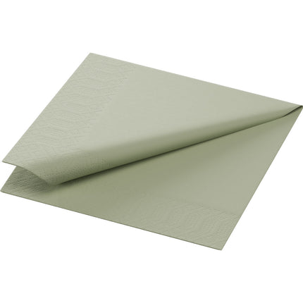 Zellt.-Serv.24x24 3lg. 1/4 pictachio green - Hochwertige Papierservietten | Packung (250 Stück)