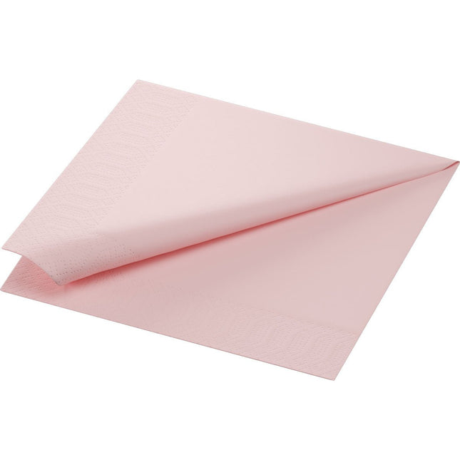 Zellt.Serv.33x33 3lg. 1/4 mellow rose Papierservietten | Packung (50 Stück)