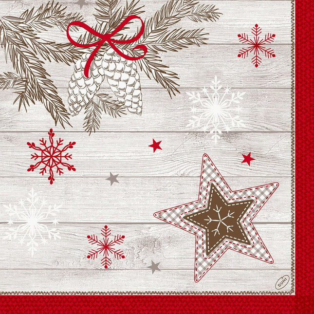 Servietten 40x40 cm 4-lagig Klassik Cozy Winter | Packung (50 Stück)