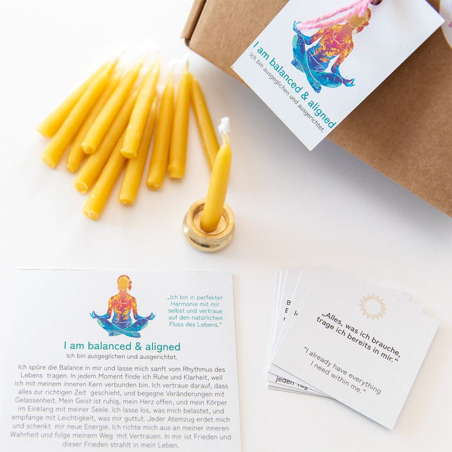 20-Minuten-Kerzen | I am balanced & aligned