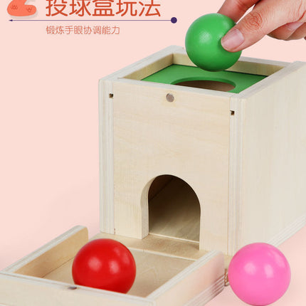 Montessori Holz Lernbox – Multifunktionales Steck- & Formenpuzzle für Kinder