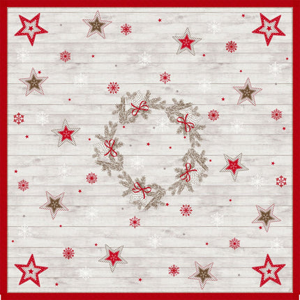 Dunicel Mitteldecke 84x84 cm Cozy Winter - Festliche Tischdeko | Packung (20 Stück)