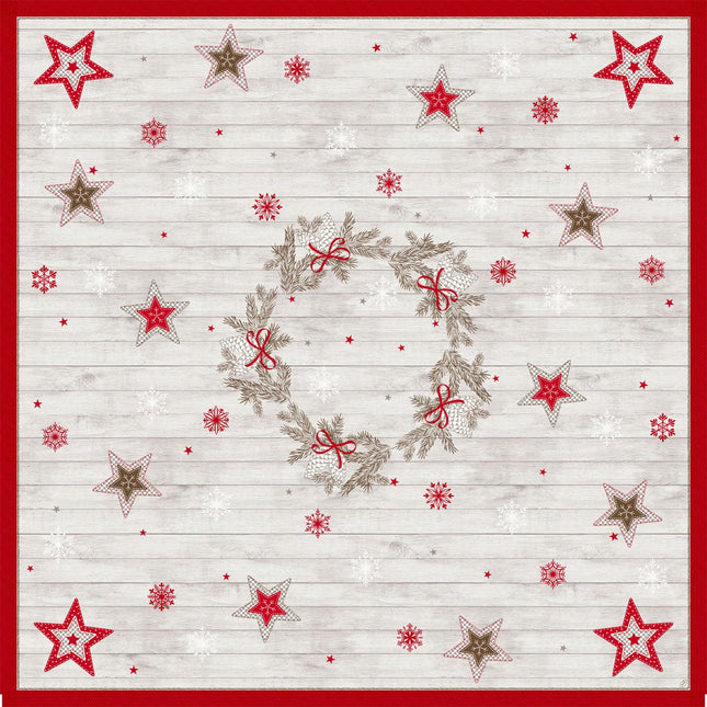 Dunicel Mitteldecke 84x84 cm Cozy Winter - Festliche Tischdeko | Packung (20 Stück)